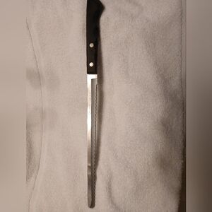 Ekco Flint VTG Arrowhead Stainless Vanadium USA Serrated Bread Knife 9.5” Blade